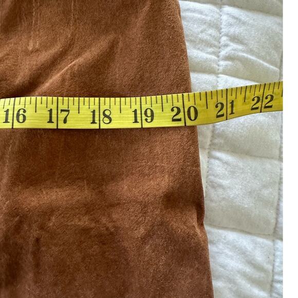 New THE KEENAN LEATHER CO Womens Skirt Suede 100% Leather Fringe Western 40 US 8 - Picture 14 of 15